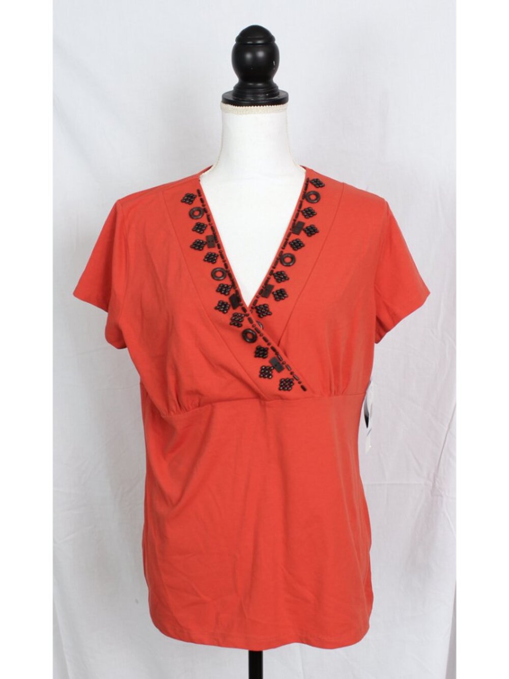 Jones New York Women's Orange Blouse - XL
